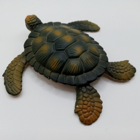 Sea Turtle Figure 1991 Reptile Figurine Collectible Vintage Ocean Life Seaturtle - Picture 9 of 16